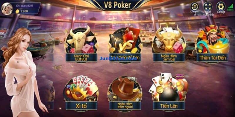 Tìm hiểu trò chơi V8 Poker tại sòng bài Jun88