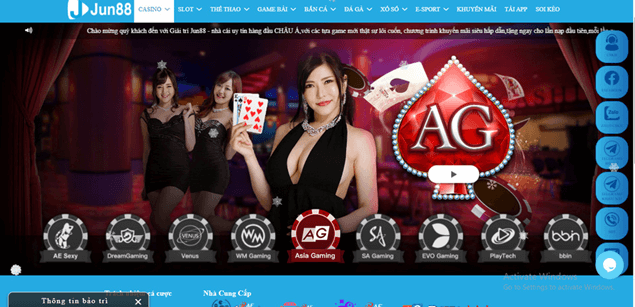 Casino jun88 sảnh AG Gaming